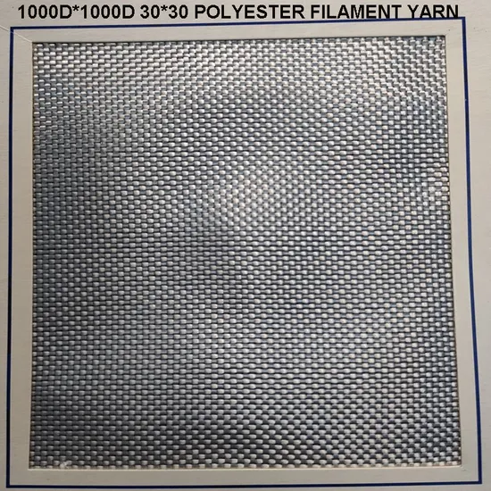 白いポリエステルの高強力産業ヤーン 1000d*1000d 20.5*20.5